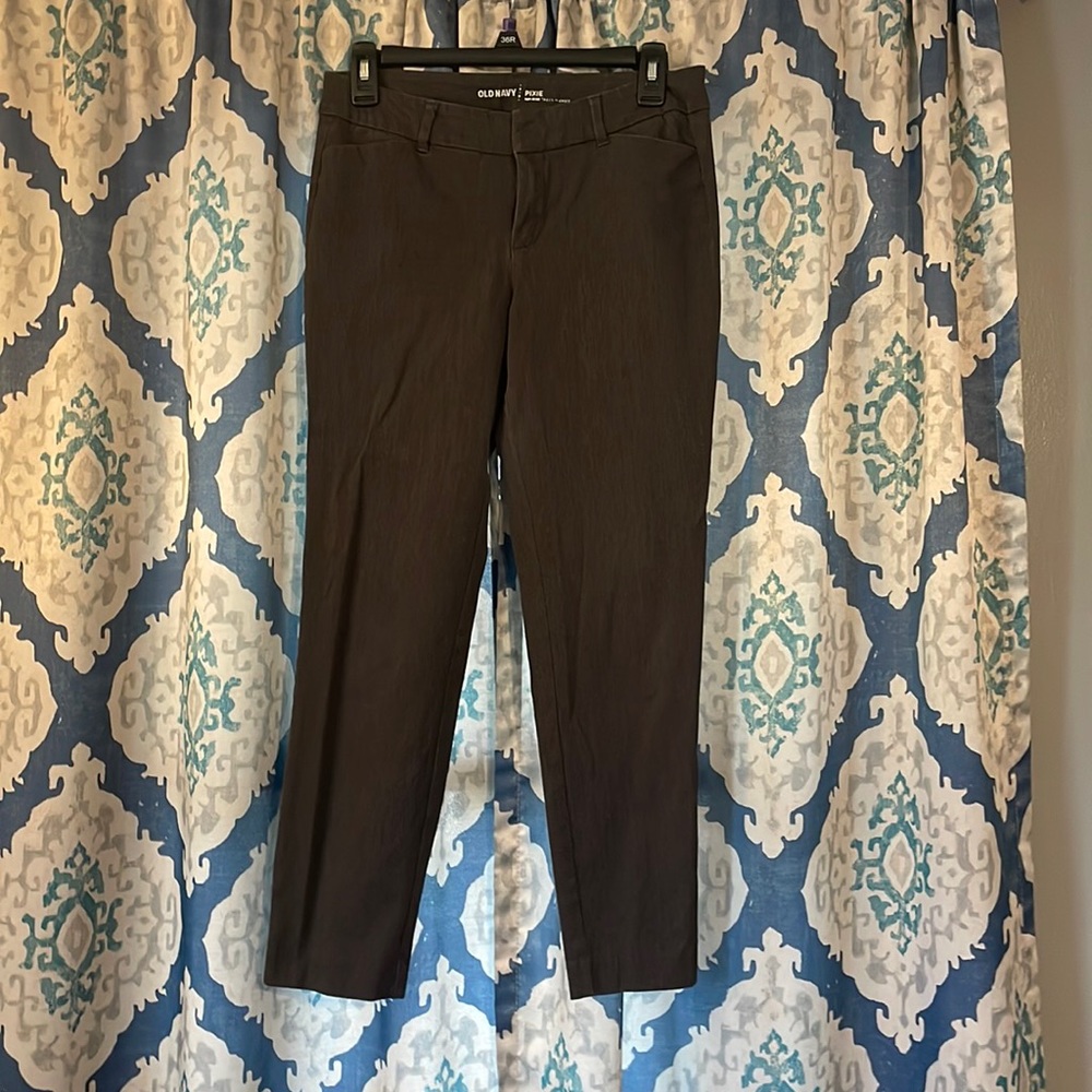 Gray old navy size 4 pixie mid rise women’s dress pant